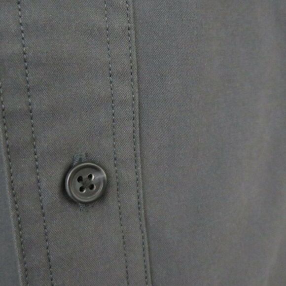 Chaps Ralph Lauren Charcoal Gray Shirt Mens L - Picture 6 of 9